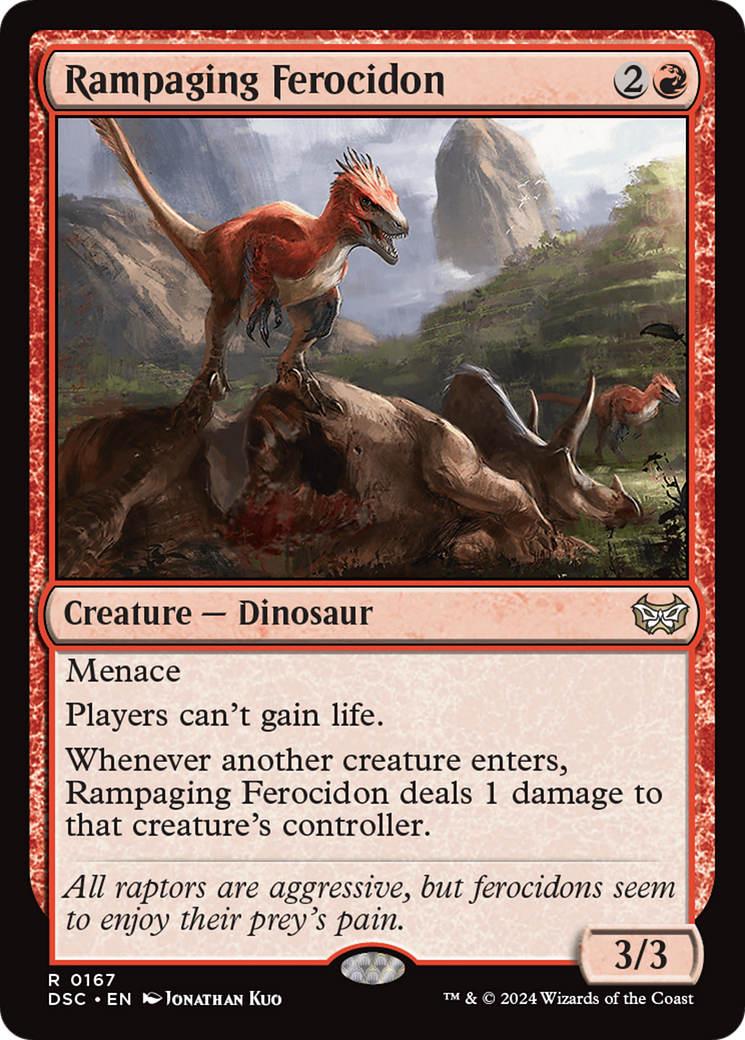 Rampaging Ferocidon [Duskmourn: House of Horror Commander] | Card Merchant Takapuna