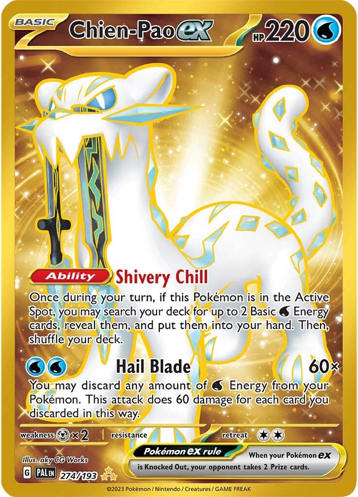 Chien-Pao ex (274/193) [Scarlet & Violet: Paldea Evolved] | Card Merchant Takapuna