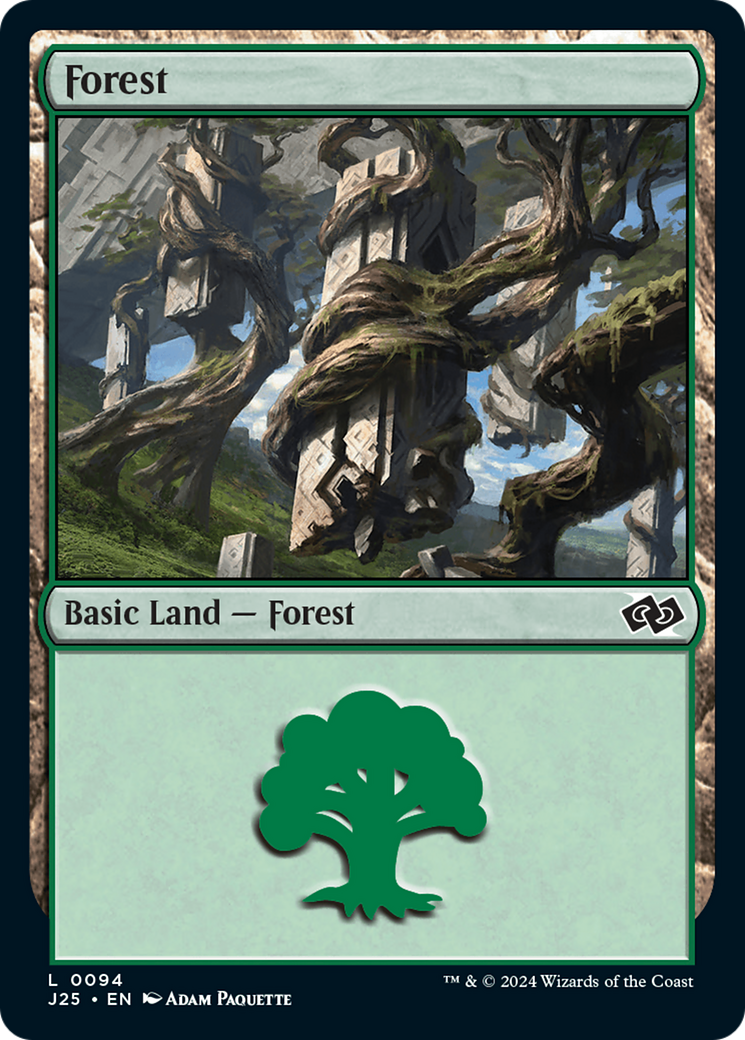 Forest (94) [Foundations Jumpstart] | Card Merchant Takapuna