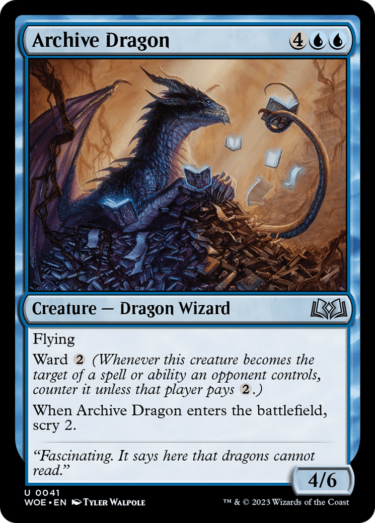 Archive Dragon [Wilds of Eldraine] | Card Merchant Takapuna