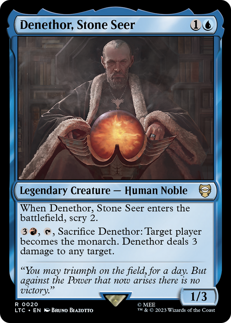 Denethor, Stone Seer [The Lord of the Rings: Tales of Middle-Earth Commander] | Card Merchant Takapuna