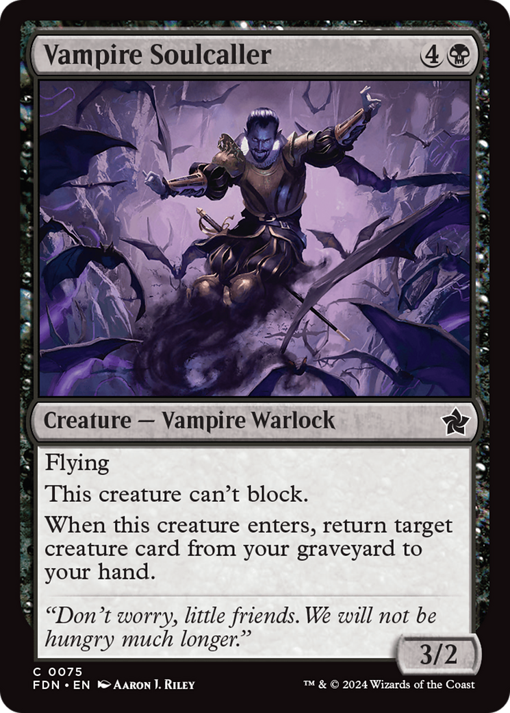 Vampire Soulcaller [Foundations] | Card Merchant Takapuna