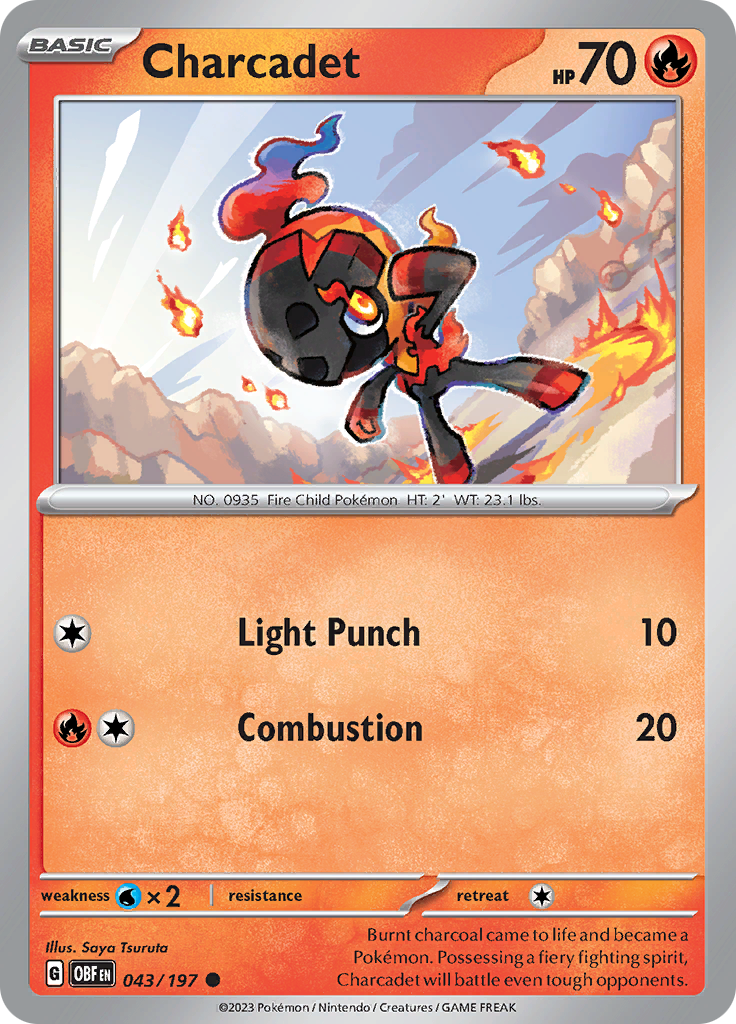 Charcadet (043/197) [Scarlet & Violet: Obsidian Flames] | Card Merchant Takapuna