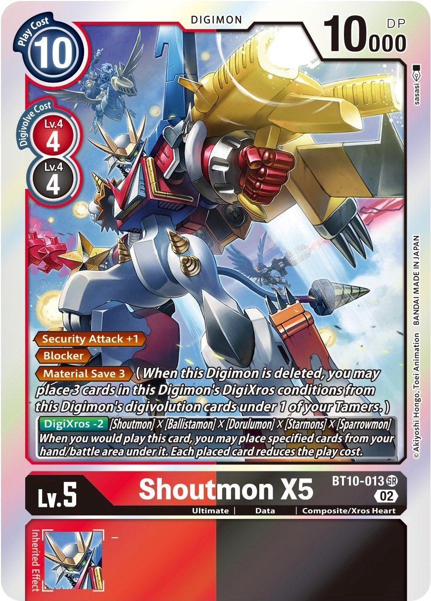 Shoutmon X5 [BT10-013] [Xros Encounter] | Card Merchant Takapuna