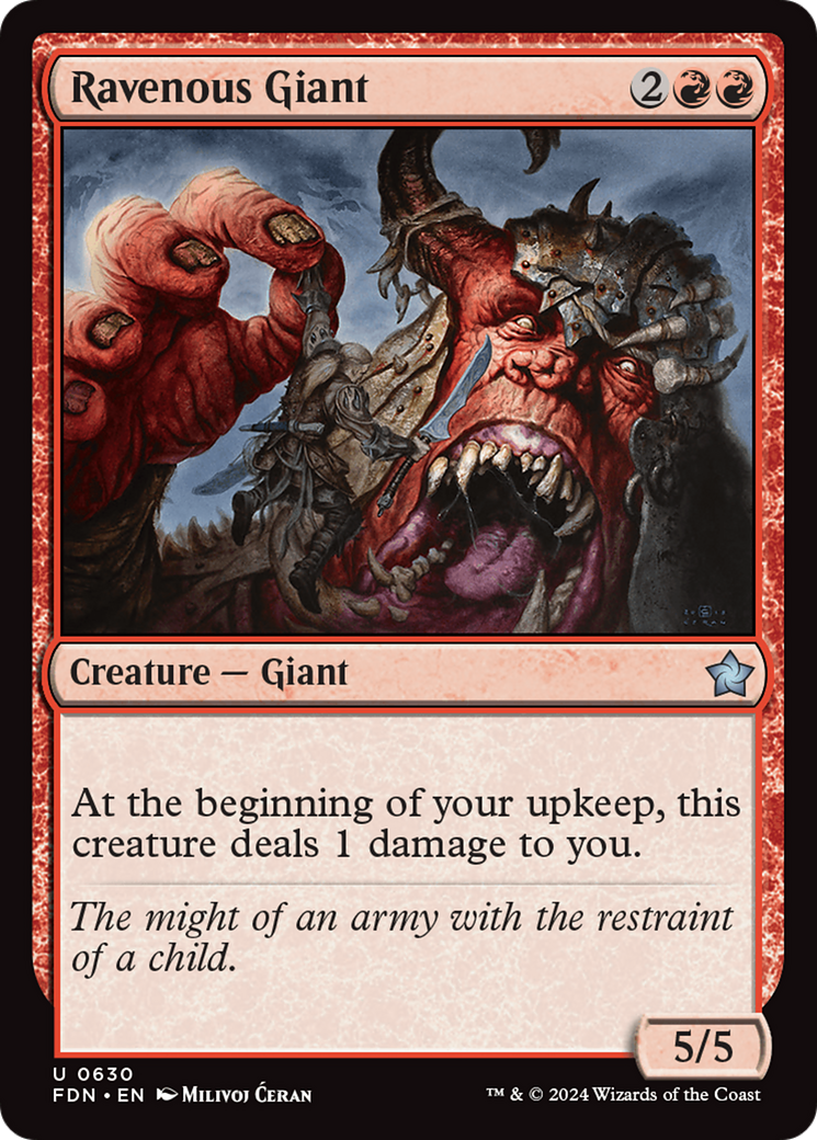 Ravenous Giant [Foundations] | Card Merchant Takapuna