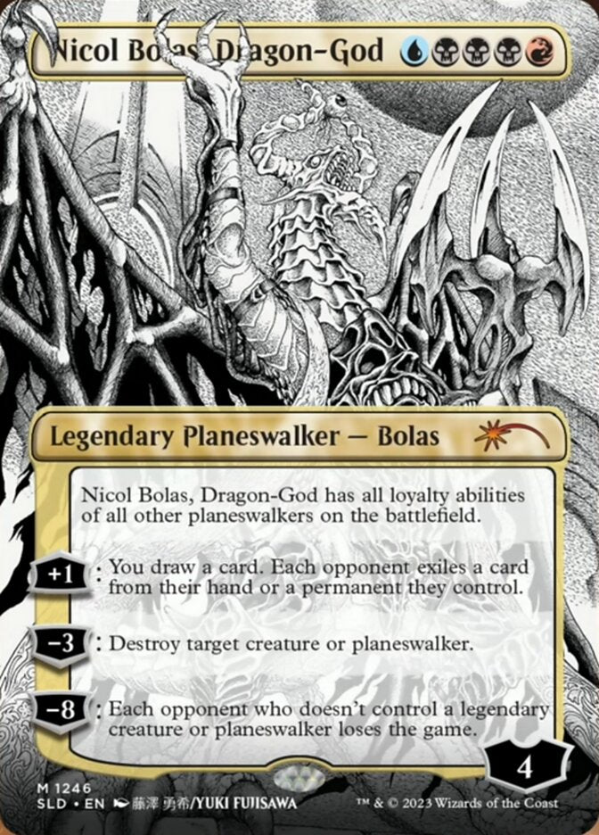 Nicol Bolas, Dragon-God (Borderless) [Secret Lair Drop Series] | Card Merchant Takapuna