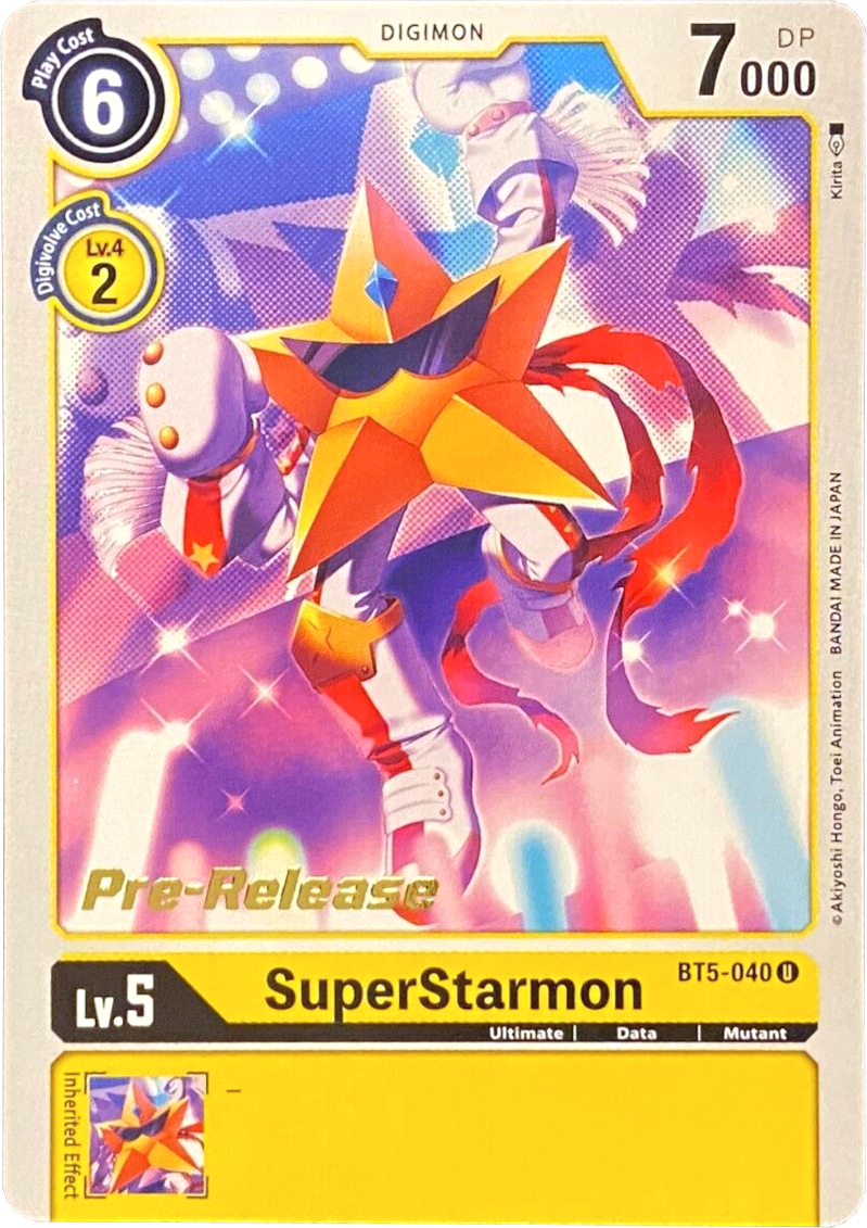 SuperStarmon [BT5-040] [Battle of Omni Pre-Release Promos] | Card Merchant Takapuna