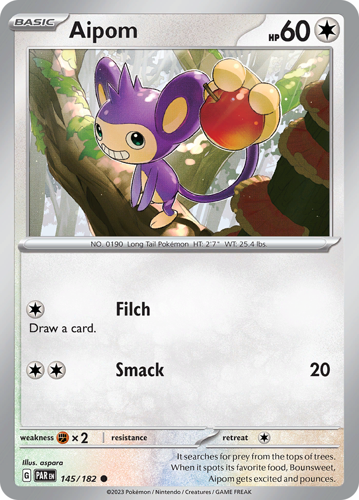 Aipom (145/182) [Scarlet & Violet: Paradox Rift] | Card Merchant Takapuna