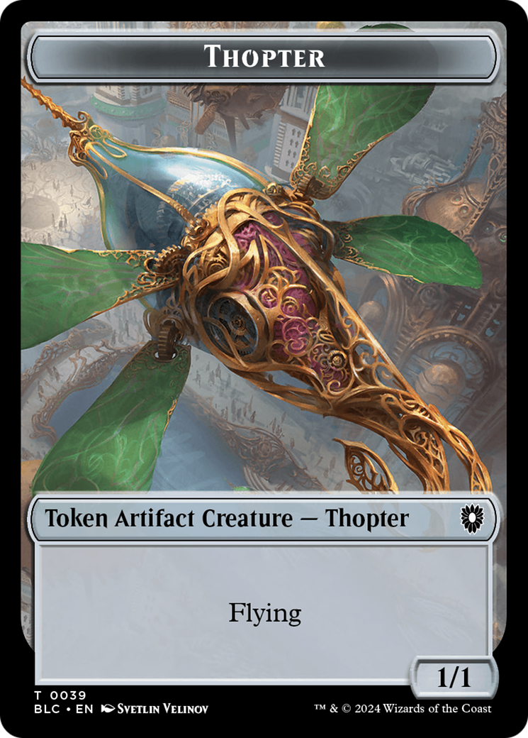 Goblin // Thopter Double-Sided Token [Bloomburrow Commander Tokens] | Card Merchant Takapuna