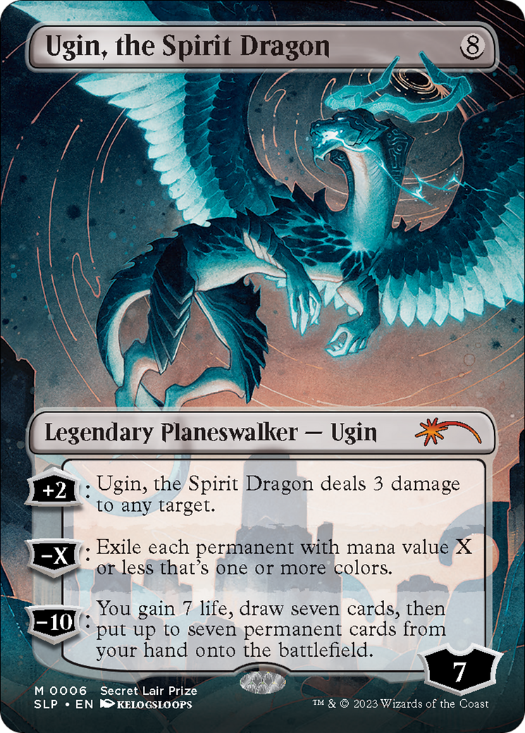 Ugin, the Spirit Dragon (Borderless) [Secret Lair Showdown] | Card Merchant Takapuna