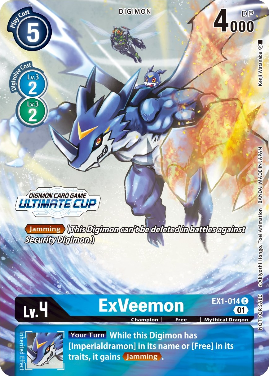 ExVeemon [EX1-014] (April Ultimate Cup 2022) [Classic Collection Promos] | Card Merchant Takapuna