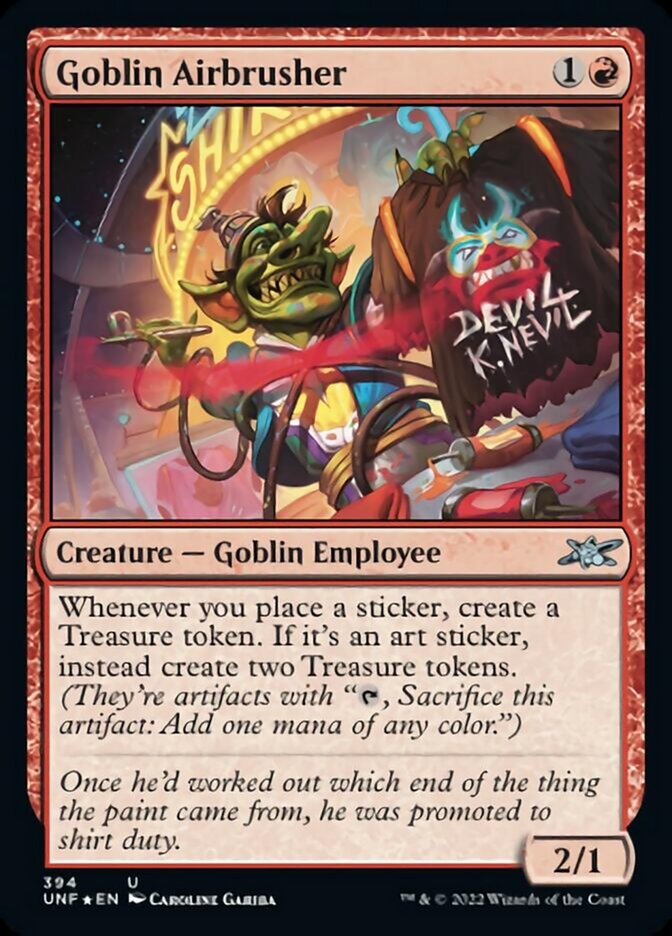 Goblin Airbrusher (Galaxy Foil) [Unfinity] | Card Merchant Takapuna