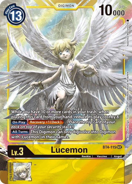 Lucemon [BT4-115] (Alternate Art) [Great Legend] | Card Merchant Takapuna