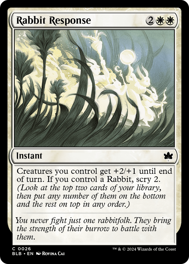 Rabbit Response [Bloomburrow] | Card Merchant Takapuna