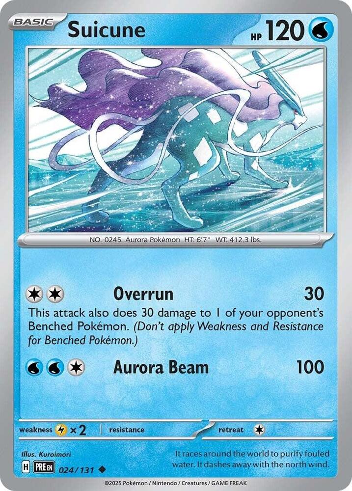 Suicune (024/131) [Scarlet & Violet: Prismatic Evolutions] | Card Merchant Takapuna