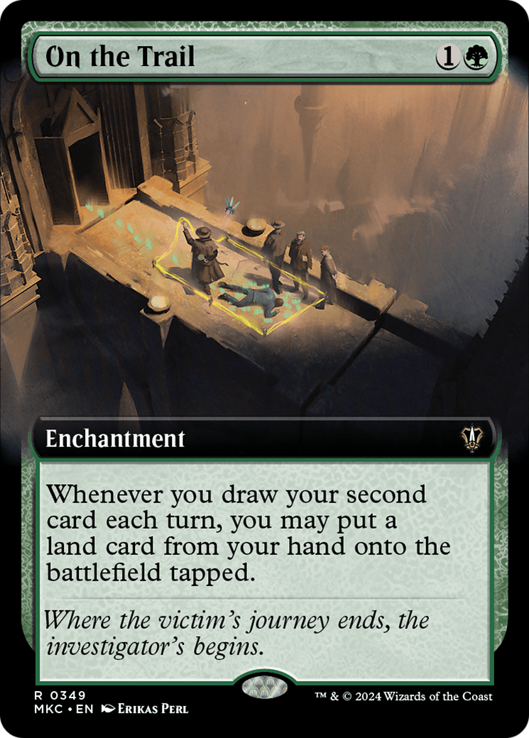 On the Trail (Extended Art) [Murders at Karlov Manor Commander] | Card Merchant Takapuna