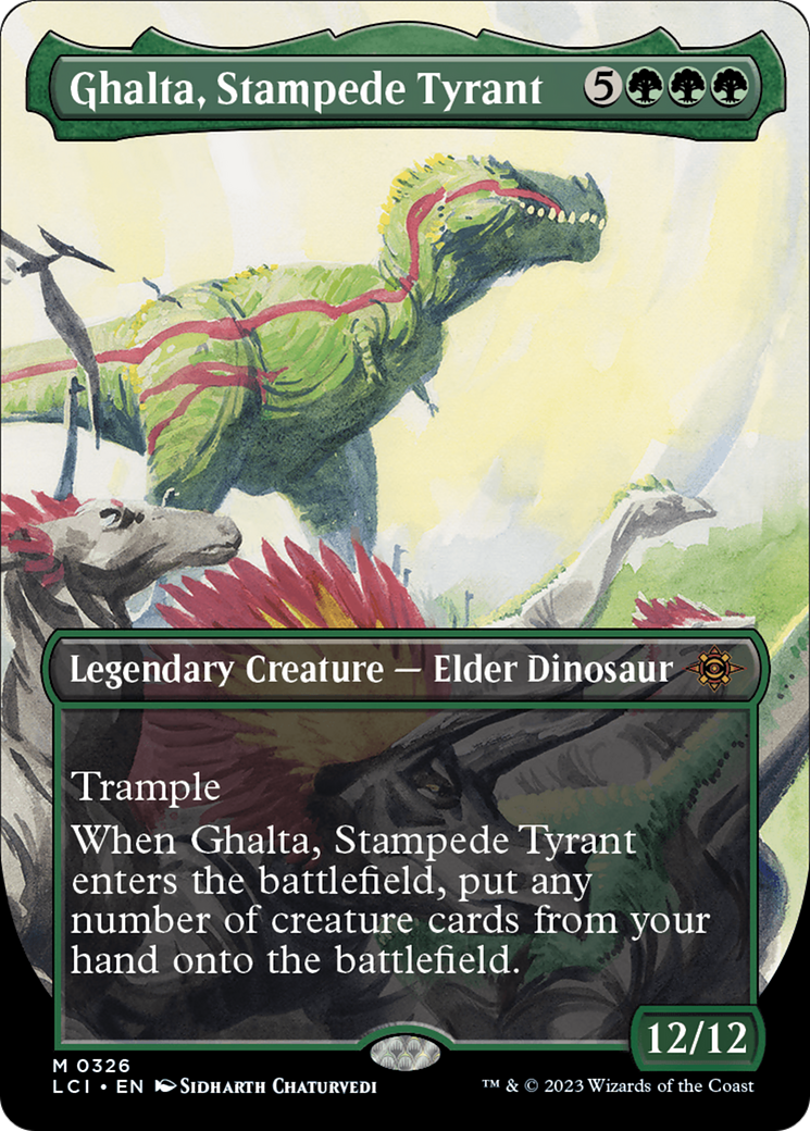 Ghalta, Stampede Tyrant (Borderless) [The Lost Caverns of Ixalan] | Card Merchant Takapuna