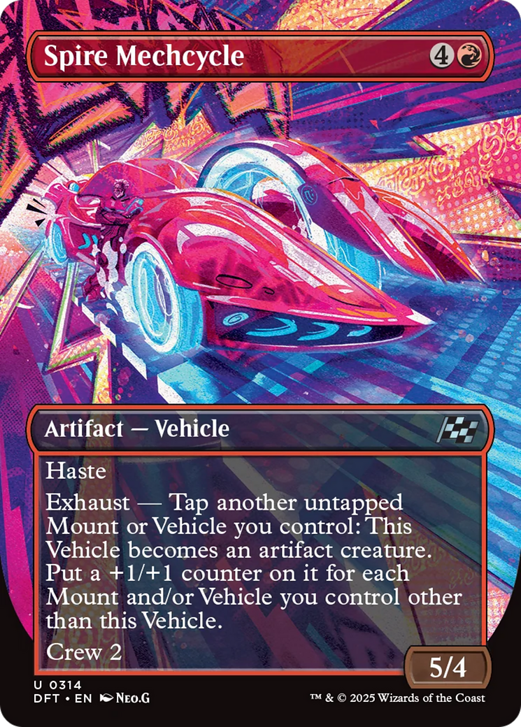 Spire Mechcycle (Borderless) [Aetherdrift] | Card Merchant Takapuna