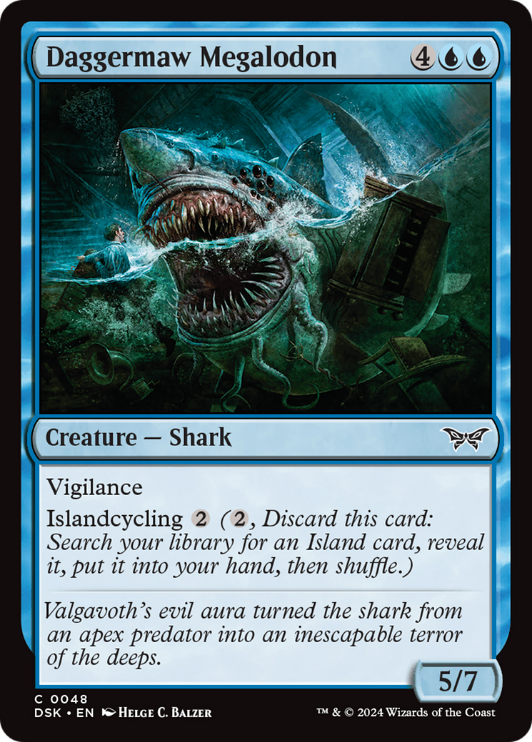 Daggermaw Megalodon [Duskmourn: House of Horror] | Card Merchant Takapuna