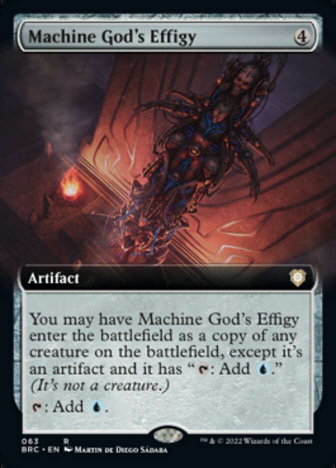 Machine God's Effigy (Extended Art) [The Brothers' War Commander] | Card Merchant Takapuna