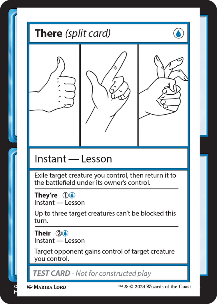 There (Split Card) [Mystery Booster 2 Playtest Cards] | Card Merchant Takapuna