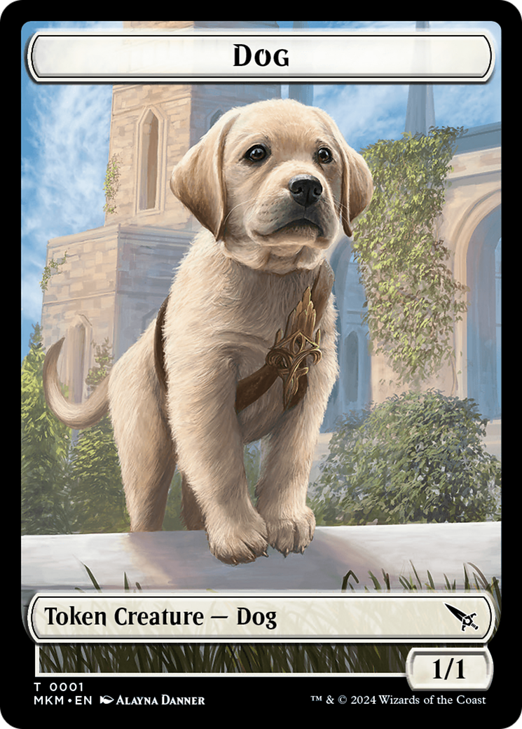 Dog Token [Murders at Karlov Manor Tokens] | Card Merchant Takapuna