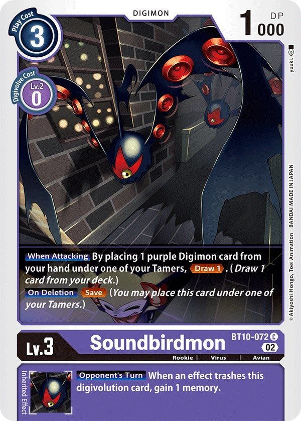 Soundbirdmon [BT10-072] [Xros Encounter] | Card Merchant Takapuna