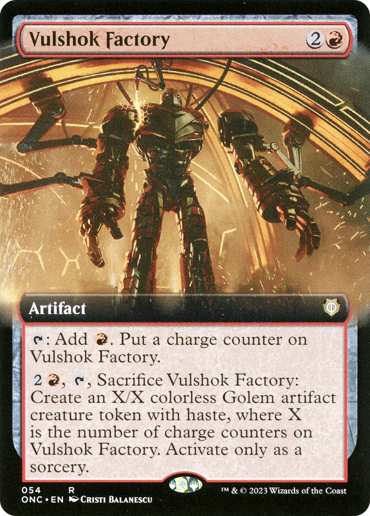 Vulshok Factory (Extended Art) [Phyrexia: All Will Be One Commander] | Card Merchant Takapuna