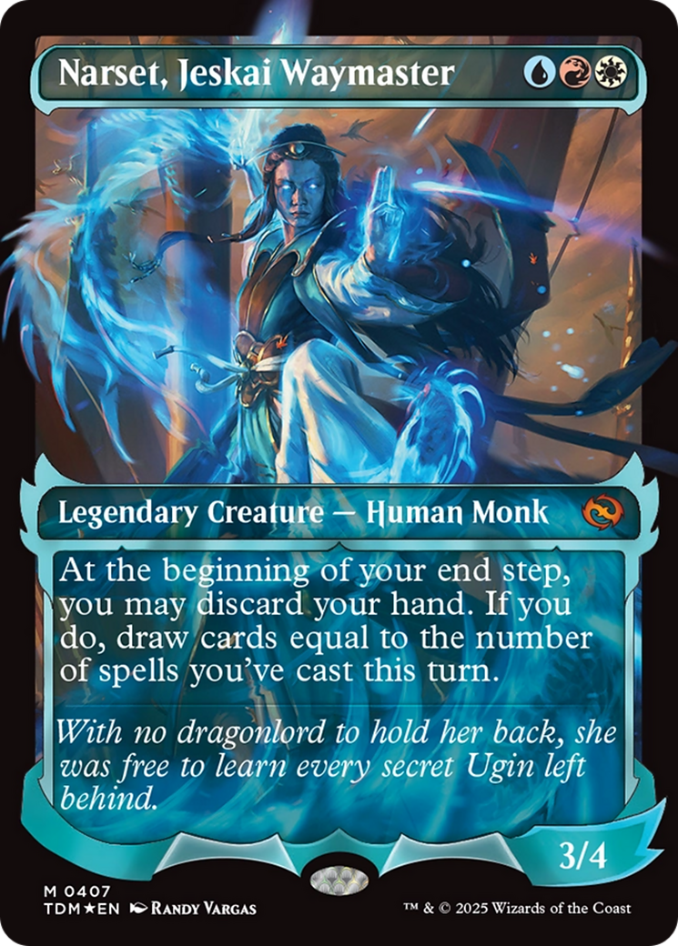 Narset, Jeskai Waymaster (Showcase) [Tarkir: Dragonstorm] | Card Merchant Takapuna