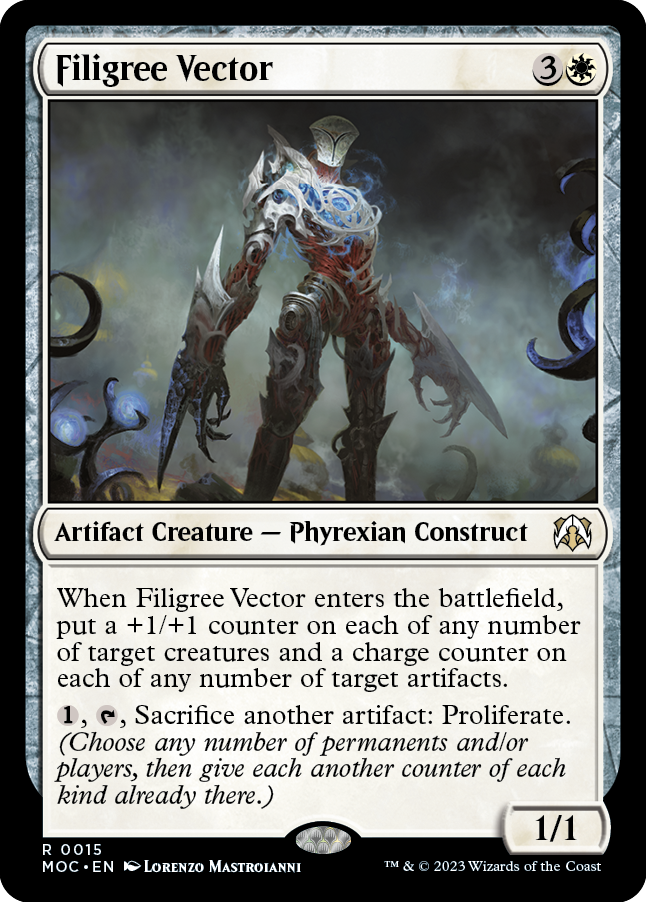 Filigree Vector [March of the Machine Commander] | Card Merchant Takapuna