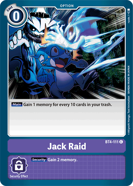 Jack Raid [BT4-111] [Great Legend] | Card Merchant Takapuna