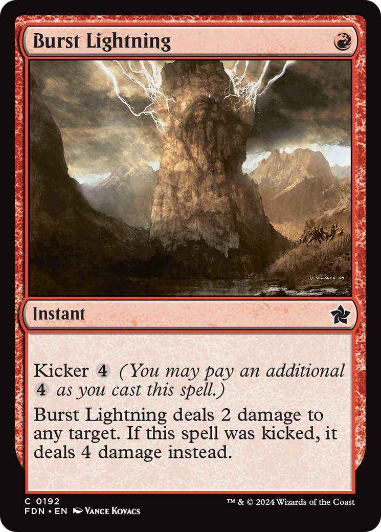 Burst Lightning [Foundations] | Card Merchant Takapuna