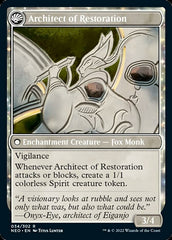 The Restoration of Eiganjo // Architect of Restoration [Kamigawa: Neon Dynasty] | Card Merchant Takapuna