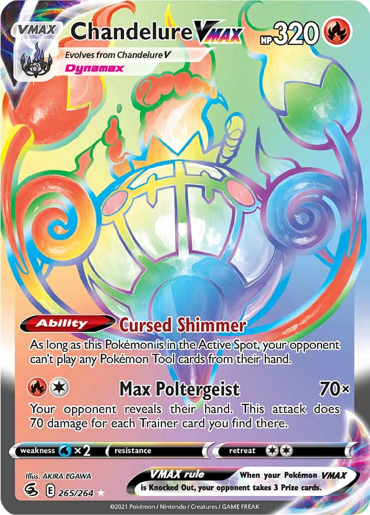 Chandelure VMAX (265/264) [Sword & Shield: Fusion Strike] | Card Merchant Takapuna