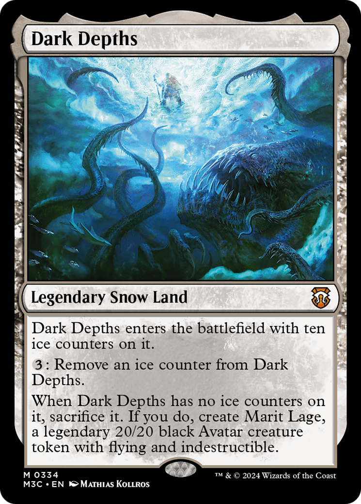 Dark Depths (Ripple Foil) [Modern Horizons 3 Commander] | Card Merchant Takapuna