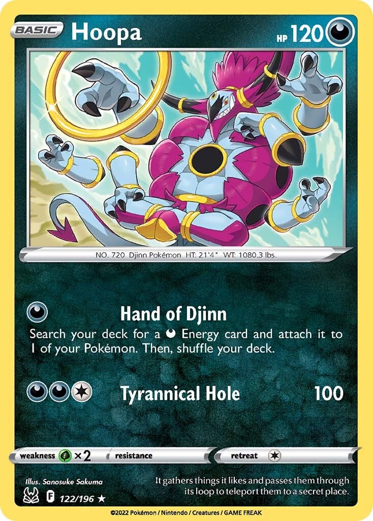 Hoopa (122/196) [Sword & Shield: Lost Origin] | Card Merchant Takapuna