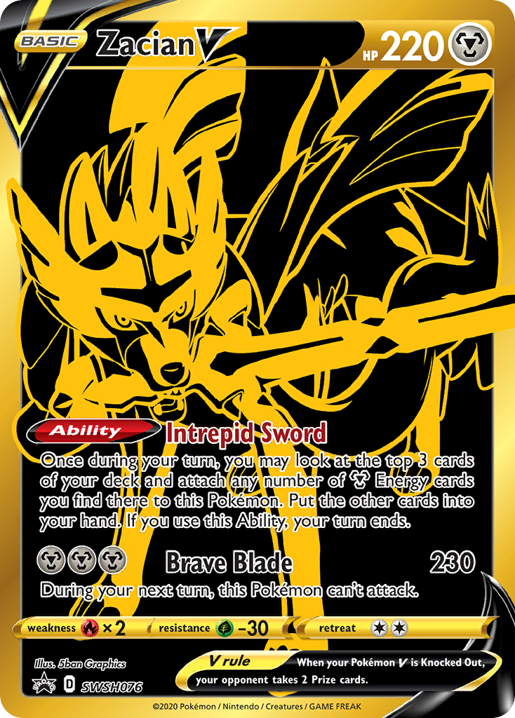 Zacian V (SWSH076) [Sword & Shield: Black Star Promos] | Card Merchant Takapuna