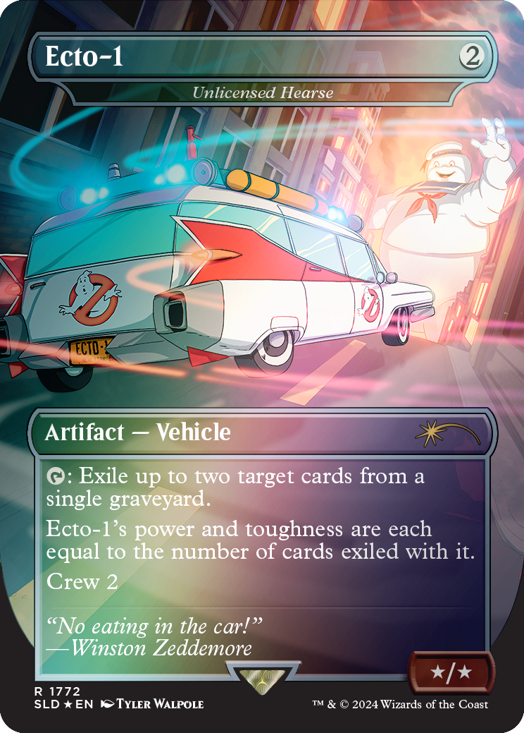 Ecto-1 - Unlicensed Hearse (Rainbow Foil) [Secret Lair Drop Series] | Card Merchant Takapuna