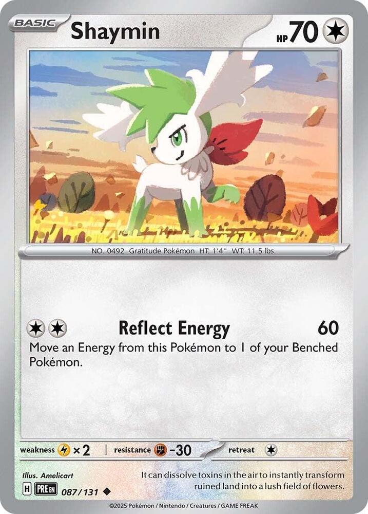 Shaymin (087/131) [Scarlet & Violet: Prismatic Evolutions] | Card Merchant Takapuna