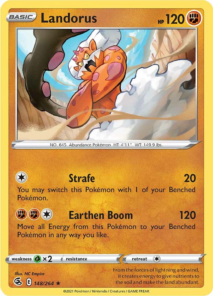 Landorus (148/264) [Sword & Shield: Fusion Strike] | Card Merchant Takapuna