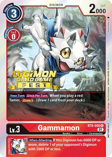 Gammamon [BT8-008] (Digimon Card Game Fest 2022) [New Awakening Promos] | Card Merchant Takapuna