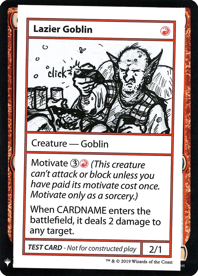 Lazier Goblin [Mystery Booster Playtest Cards] | Card Merchant Takapuna