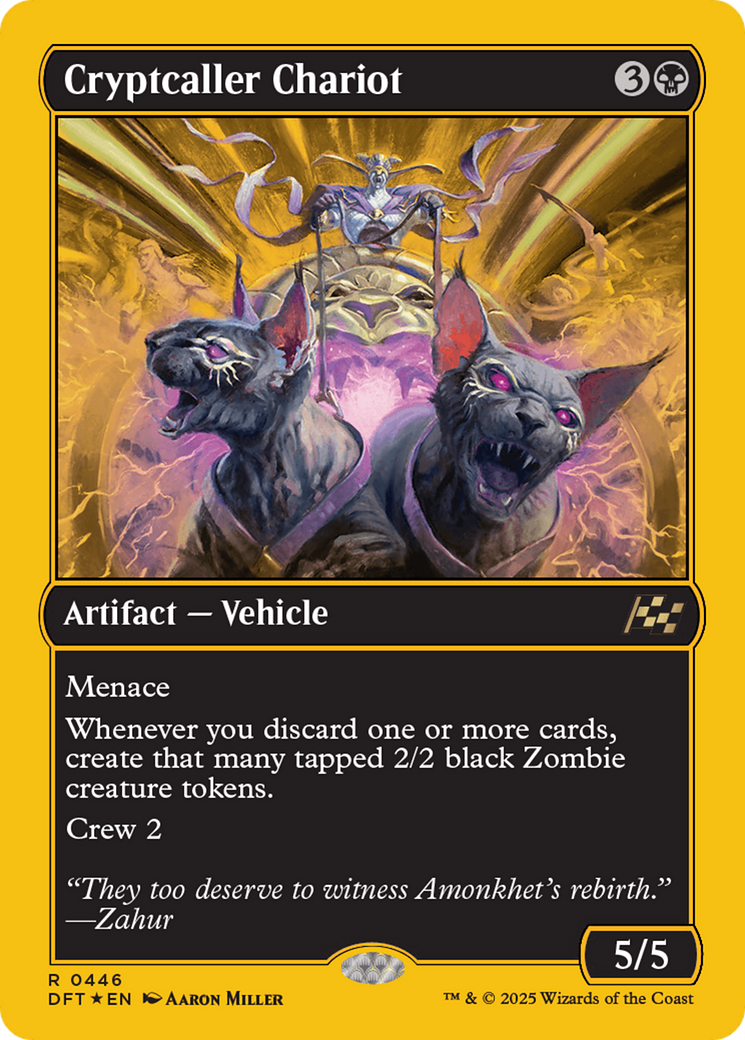 Cryptcaller Chariot (First-Place Foil) [Aetherdrift] | Card Merchant Takapuna