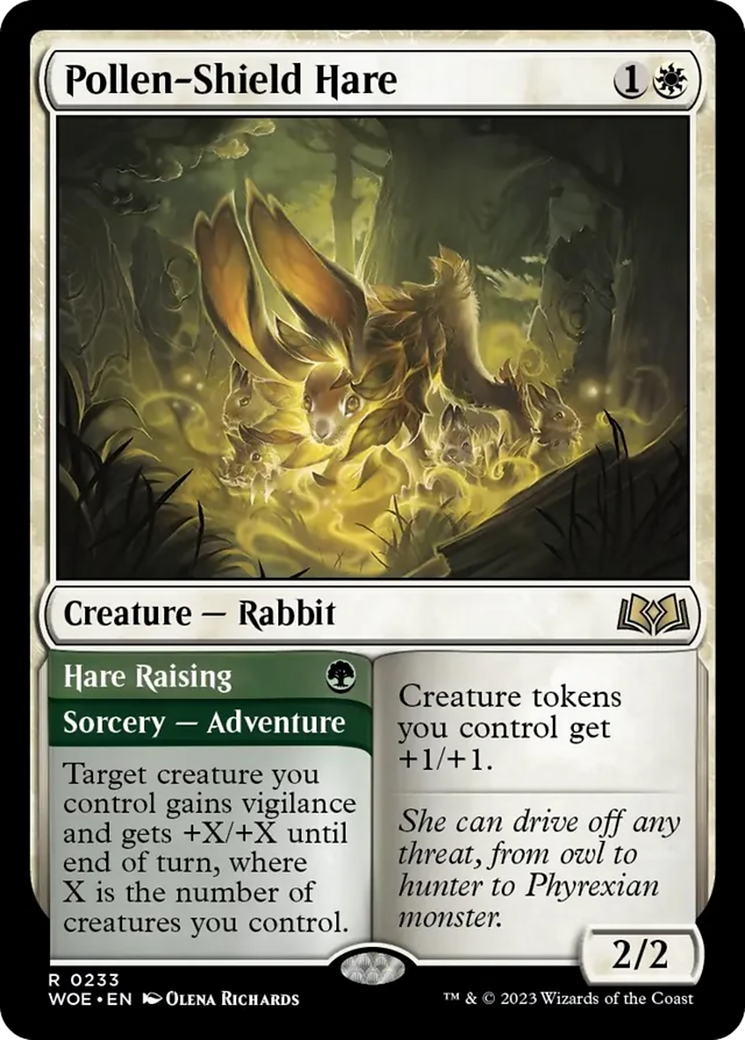 Pollen-Shield Hare // Hare Raising [Wilds of Eldraine] | Card Merchant Takapuna