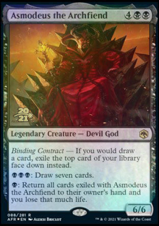 Asmodeus the Archfiend [Dungeons & Dragons: Adventures in the Forgotten Realms Prerelease Promos] | Card Merchant Takapuna