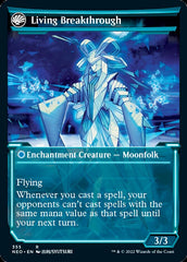 Inventive Iteration // Living Breakthrough (Showcase Soft Glow) [Kamigawa: Neon Dynasty] | Card Merchant Takapuna