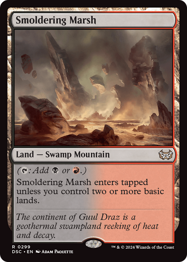 Smoldering Marsh [Duskmourn: House of Horror Commander] | Card Merchant Takapuna