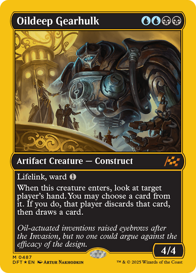 Oildeep Gearhulk (First-Place Foil) [Aetherdrift] | Card Merchant Takapuna