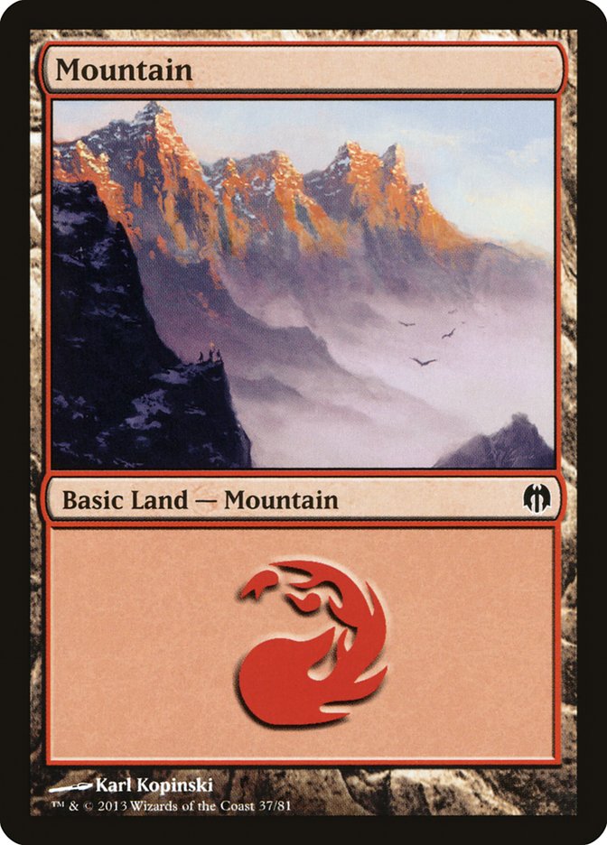 Mountain (37) [Duel Decks: Heroes vs. Monsters] | Card Merchant Takapuna