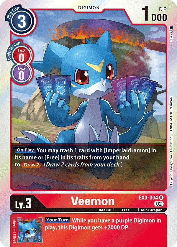 Veemon [EX3-004] [Draconic Roar] | Card Merchant Takapuna